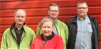 Raija Raatikainen, Lauri Lahtinen, Jussi S�rkk� ja Jussi P�ivike.